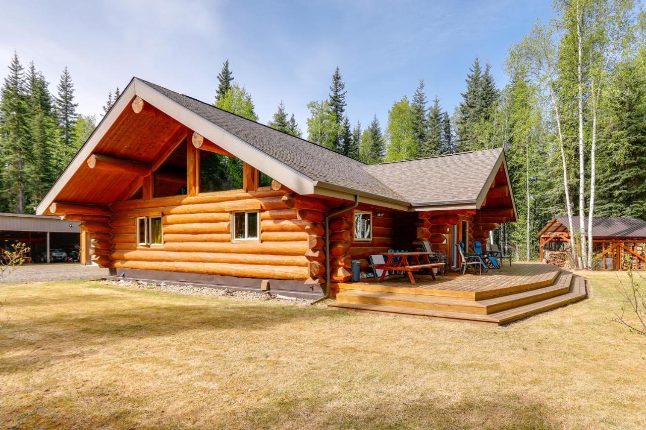Riverside Log Cabin On-Site Aurora Viewing! North Pole Exteriér fotografie