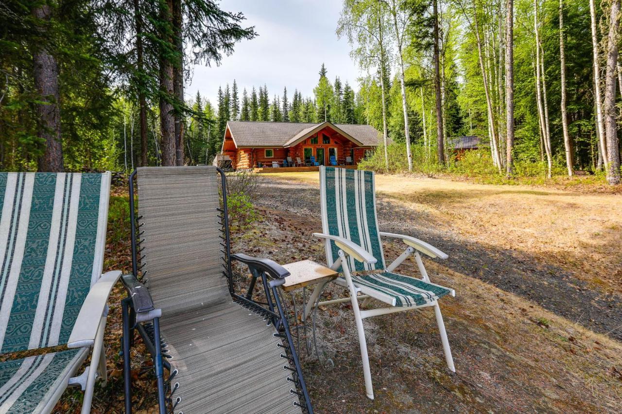 Riverside Log Cabin On-Site Aurora Viewing! North Pole Exteriér fotografie