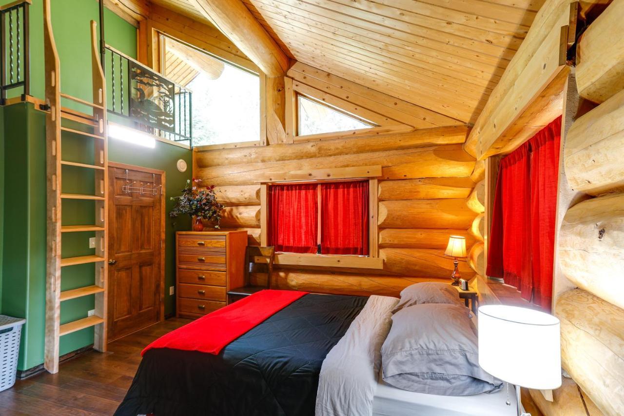 Riverside Log Cabin On-Site Aurora Viewing! North Pole Exteriér fotografie